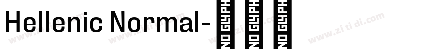 Hellenic Normal字体转换